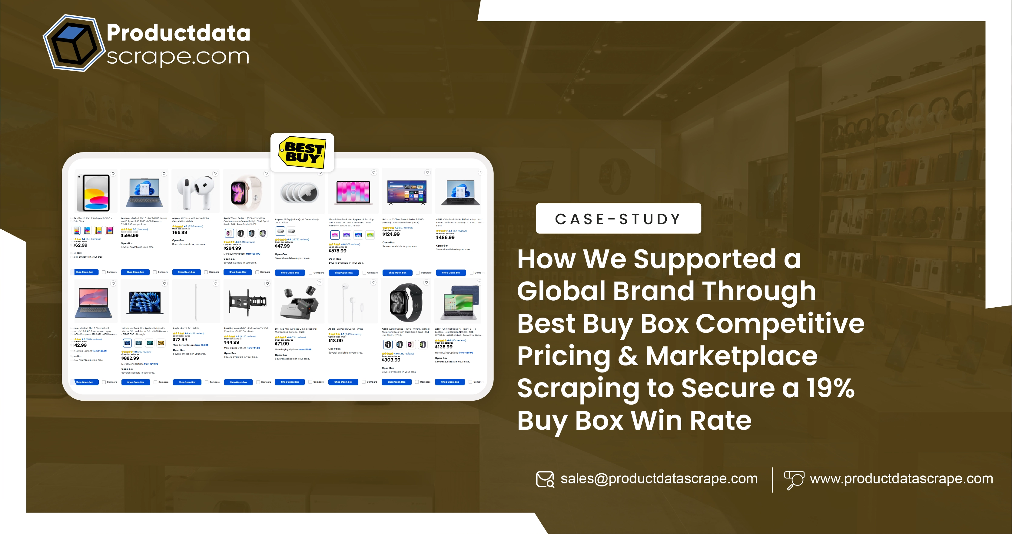 How We Supported a Global Brand Through Best Buy Box Competitive Pricing & Marketplace Scraping to Secure a 19% Buy Box Win Rate
